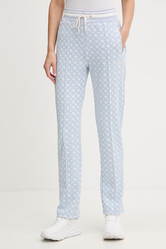 Guess pantaloni de trening NEW AGGIE albastru V5YB20.KB212