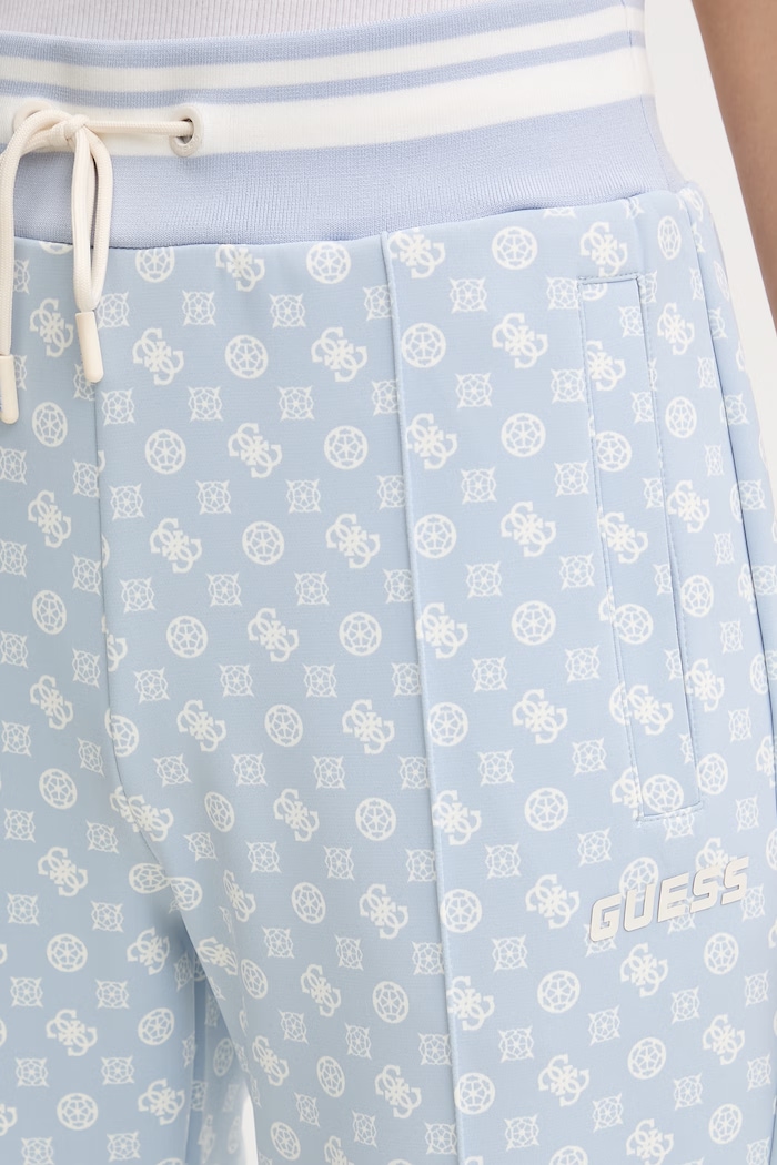 Guess pantaloni de trening NEW AGGIE albastru V5YB20.KB212