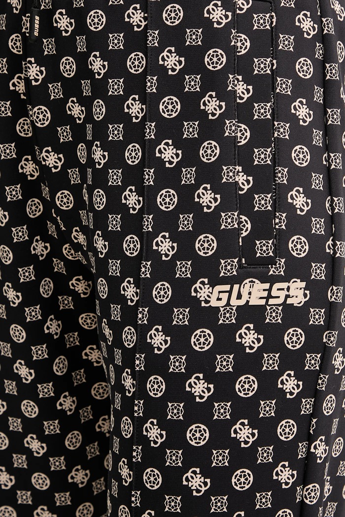 Guess spodnie dresowe NEW AGGIE czarny V5YB20.KB212