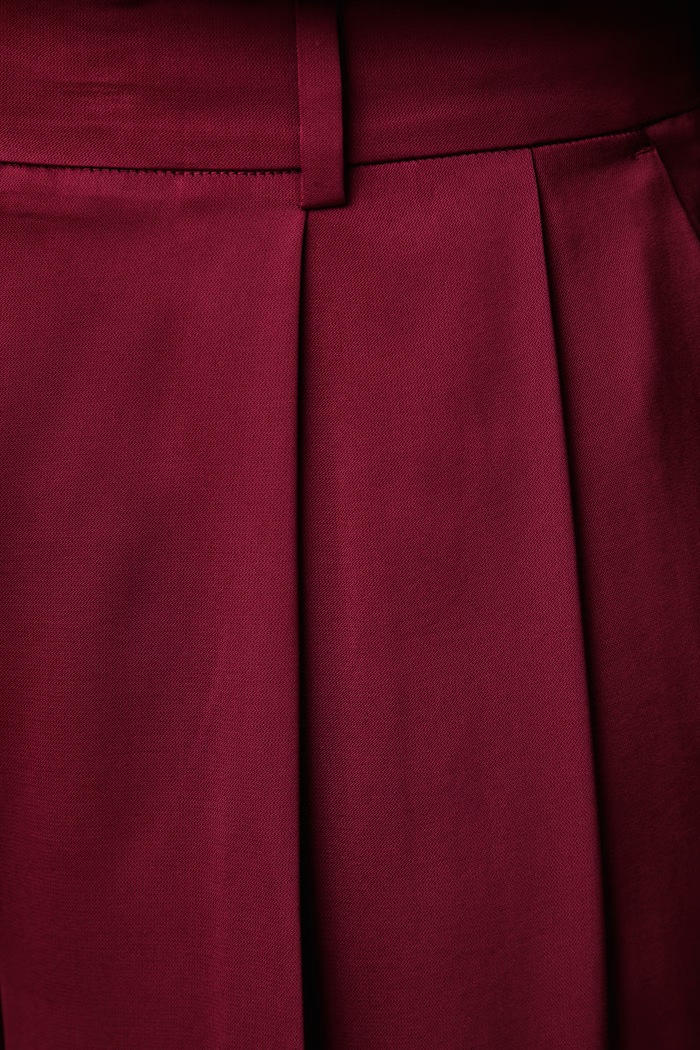 Kalhoty dámské MICHAEL Michael Kors MT530VRAYJ burgundské