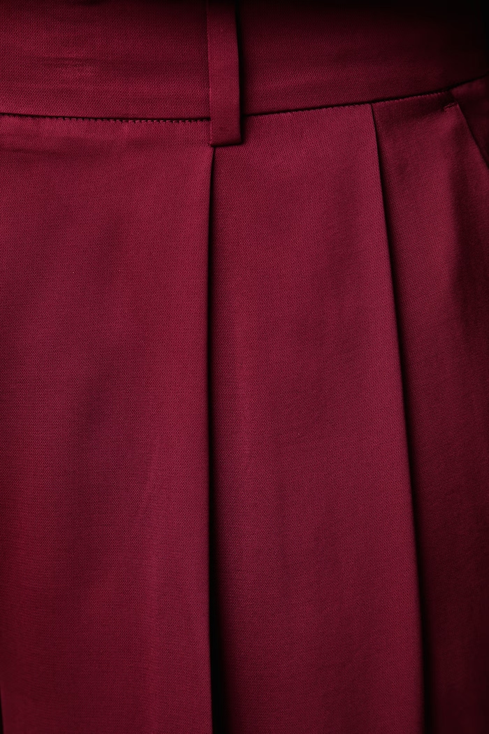 Kalhoty dámské MICHAEL Michael Kors MT530VRAYJ burgundské