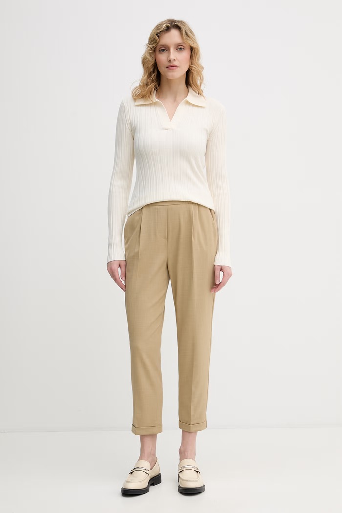 United Colors of Benetton nohavice dámske 4962DF079 béžová SS26