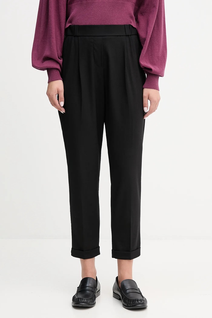 United Colors of Benetton nohavice dámske s elastanom čierna 4962DF079