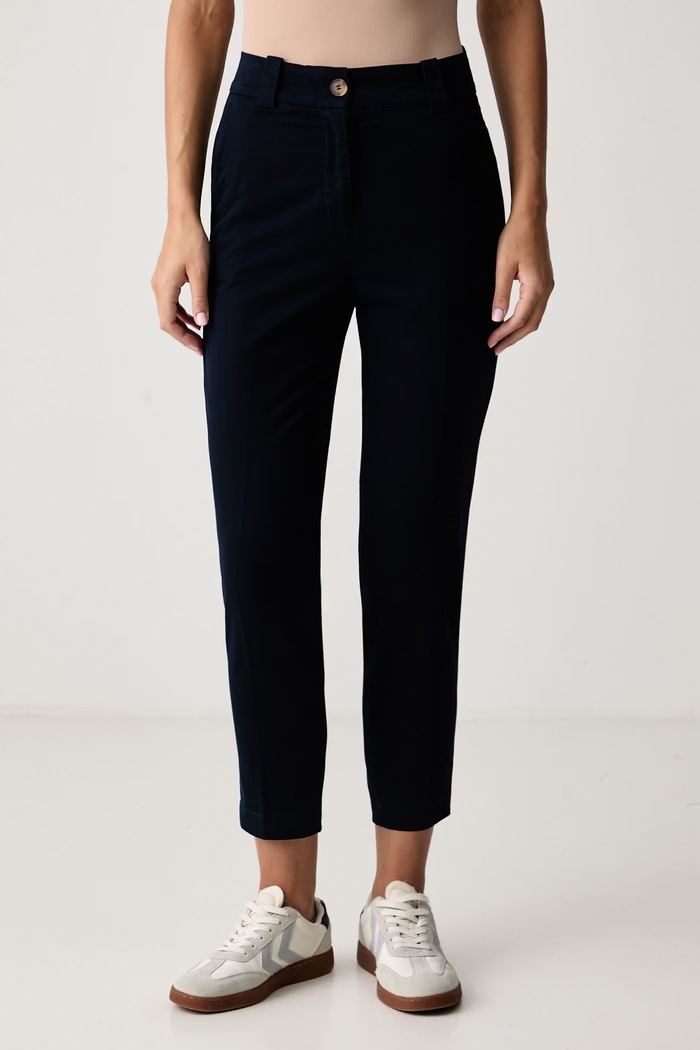United Colors of Benetton Spodnie slim fit damskie granatowy 4FRXDF096