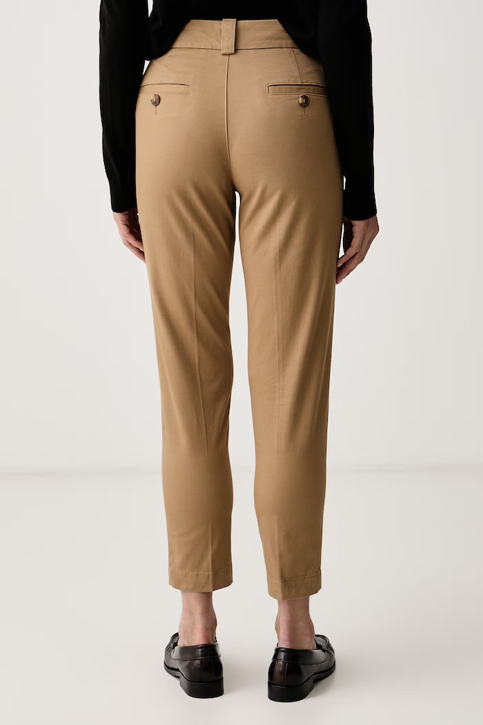 Odzież United Colors of Benetton Spodnie slim fit damskie 4FRXDF096 beżowy
