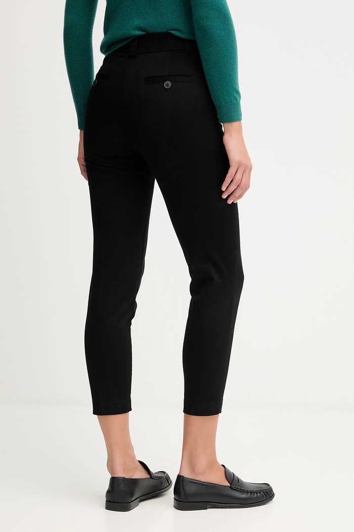 Oblečenie United Colors of Benetton nohavice slim fit dámske 4FRXDF096 čierna