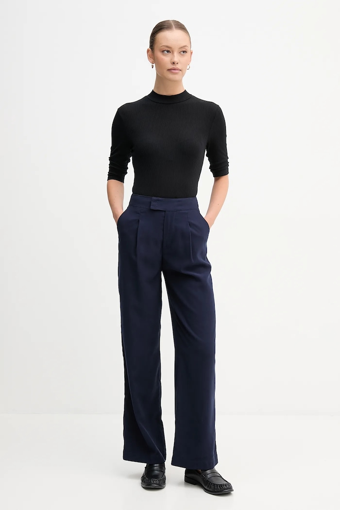 United Colors of Benetton spodnie 4K3ADF09Z granatowy AW25