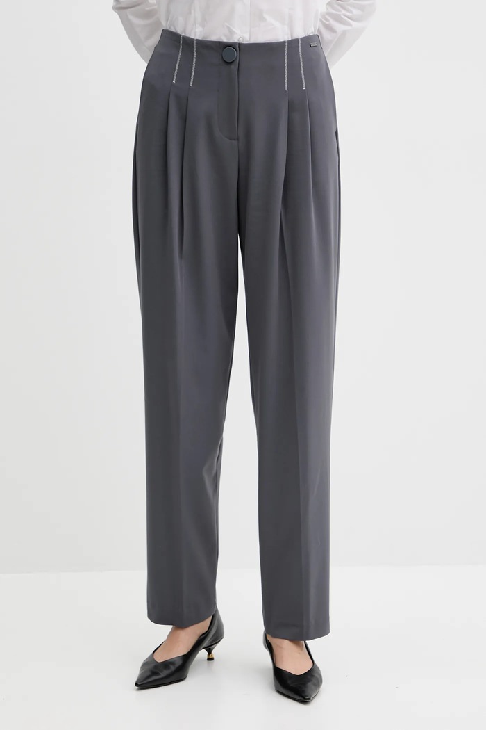 Armani Exchange spodnie z elastanem szary XW000657.AF16145