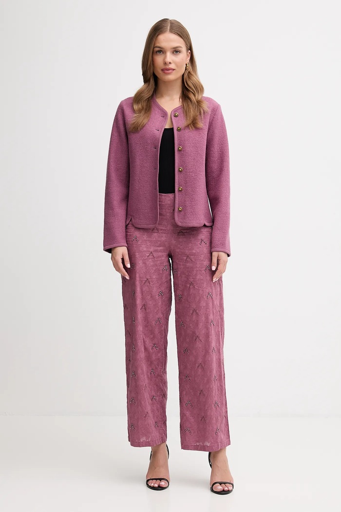 Hoss Intropia pantaloni 6542822 roz AW25