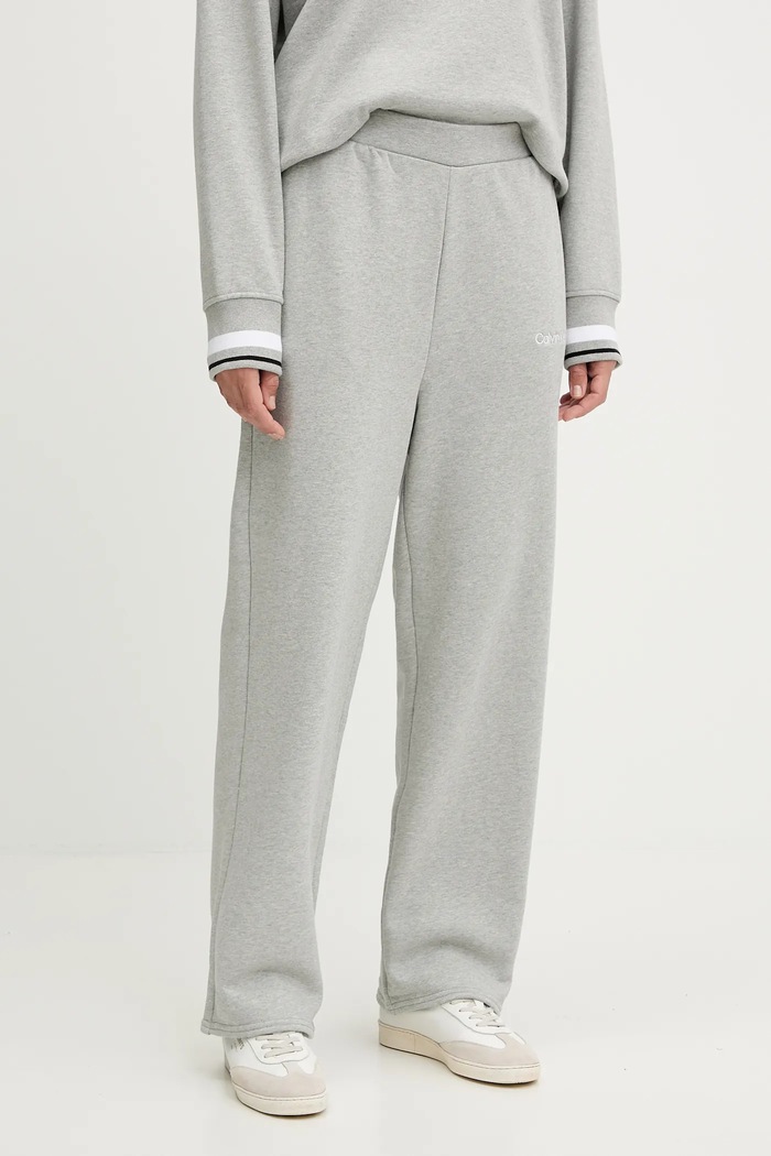 Calvin Klein Performance spodnie dresowe dzianina szary LVGWF5P627