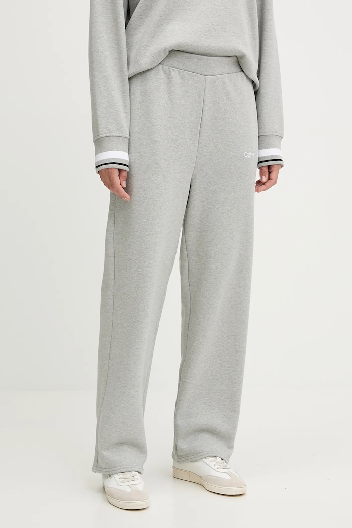 Calvin Klein Performance spodnie dresowe dzianina szary LVGWF5P627