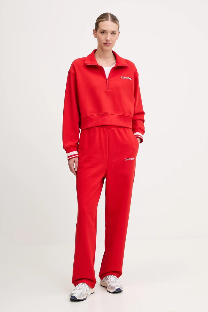 Tepláky Calvin Klein Performance LVGWF5P627 červená AW25