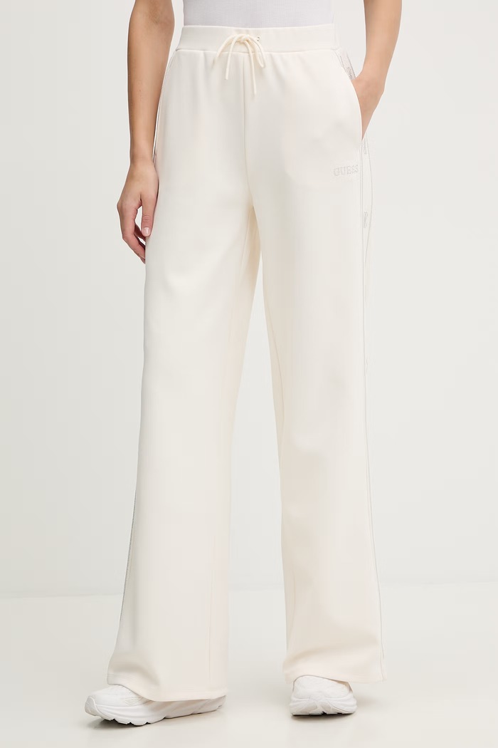 Tepláky Guess OCTAVIA pletenina béžová V5BB12.KCX22