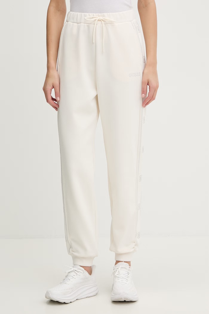 Guess pantaloni de trening OCTAVIA tricotaj bej V5BB23.KCX22