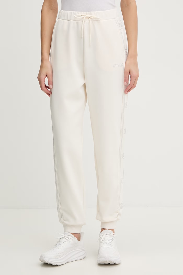 Guess pantaloni de trening OCTAVIA tricotaj bej V5BB23.KCX22