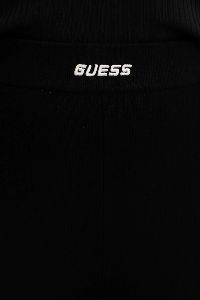 Guess spodnie z domieszką wełny FLAMINIA czarny V5BB08.Z3JD2