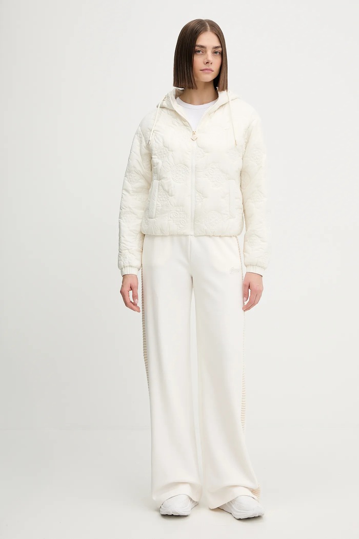 Guess spodnie dresowe DORA V5BB11.K1981 beżowy AW25