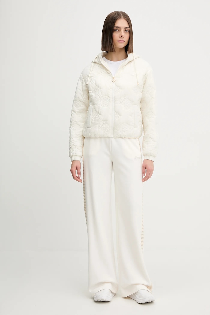 Guess spodnie dresowe DORA V5BB11.K1981 beżowy AW25