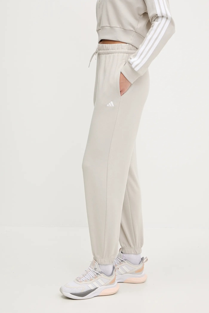 Tepláky adidas Essentials pletenina béžová JC8305