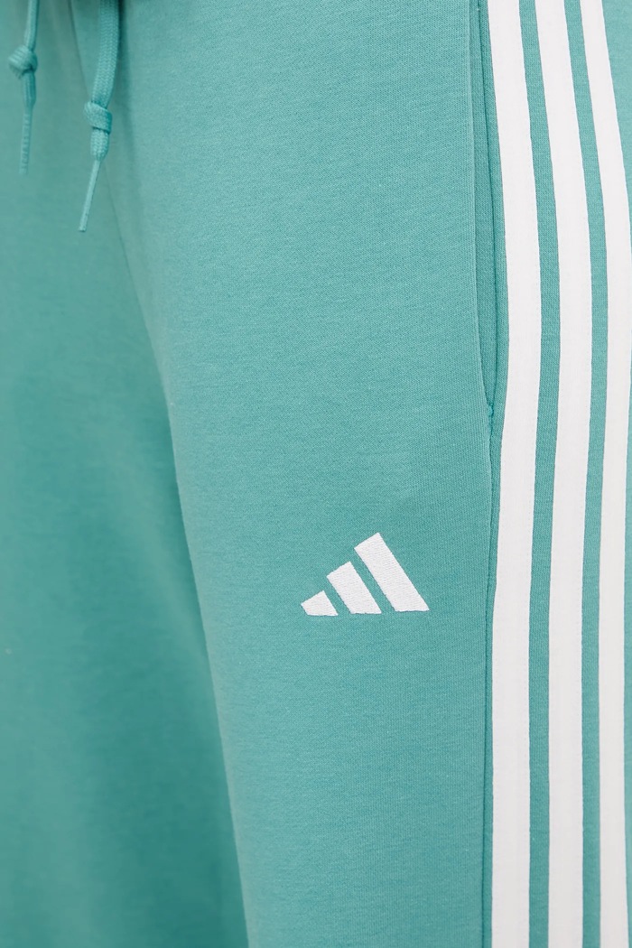 adidas spodnie dresowe 3-Stripes turkusowy JY3141