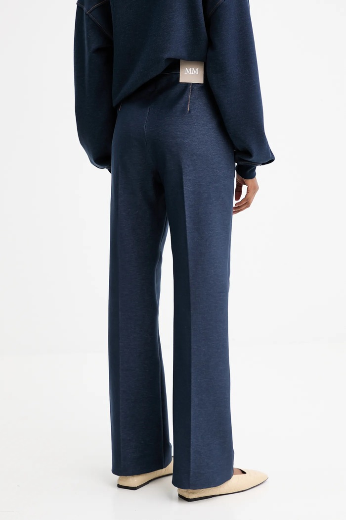 Oblečenie Nohavice MM by Max Mara ULIVO 2526786027600 tmavomodrá