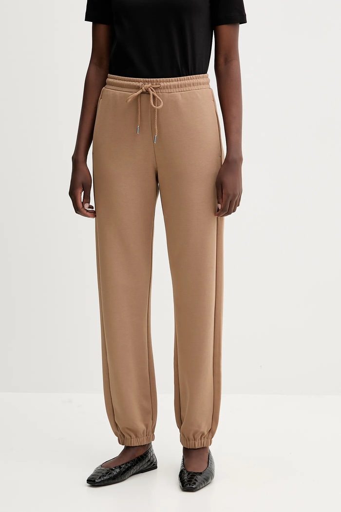 MM by Max Mara pantaloni tuta LEVICO maglia marrone 2526786088600
