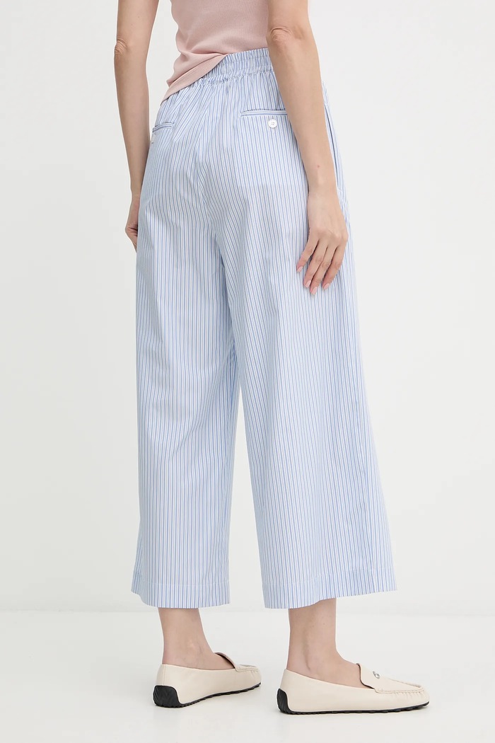 Ρούχα Weekend Max Mara Βαμβακερό παντελόνι Weekend Max Mara FLEUR 2525136021600 μπλε