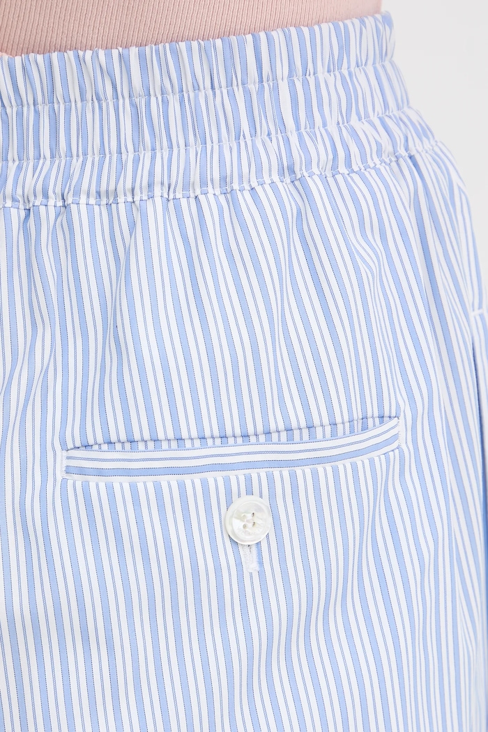 Βαμβακερό παντελόνι Weekend Max Mara FLEUR Weekend Max Mara 2525136021600 μπλε