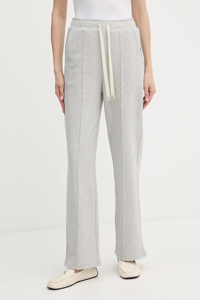 Spodnji del trenirke Weekend Max Mara FOLK Pletenina siva 2525786011600