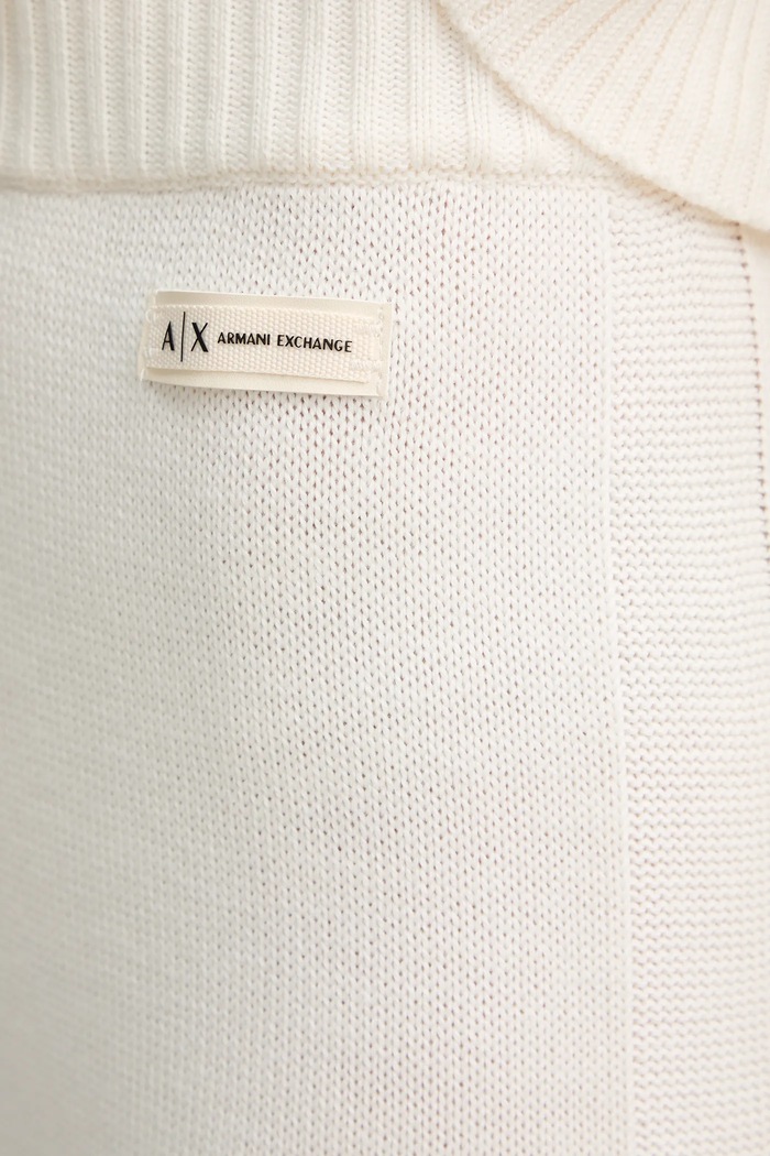 Kalhoty s příměsí vlny Armani Exchange béžová XW000769.AF13774