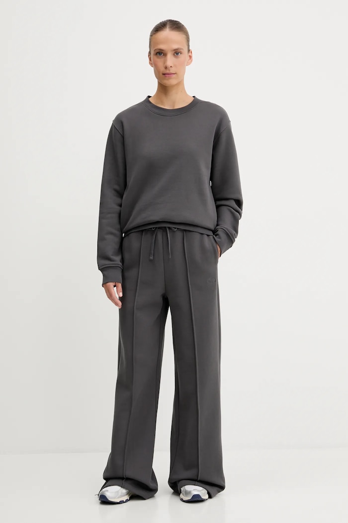 The North Face pantaloni tuta di cotone NF0A8DZ4RHI1 grigio AW25