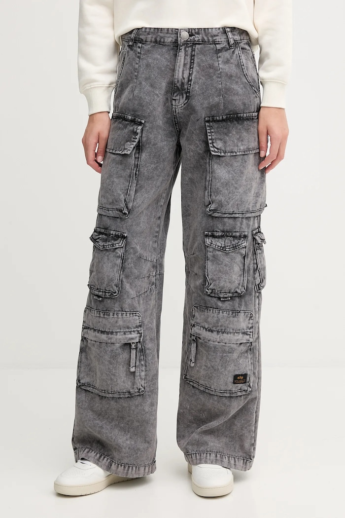 Alpha Industries jeansy szary 148022.03