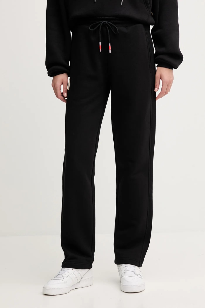 Tepláky Alpha Industries pletenina čierna 156053.03