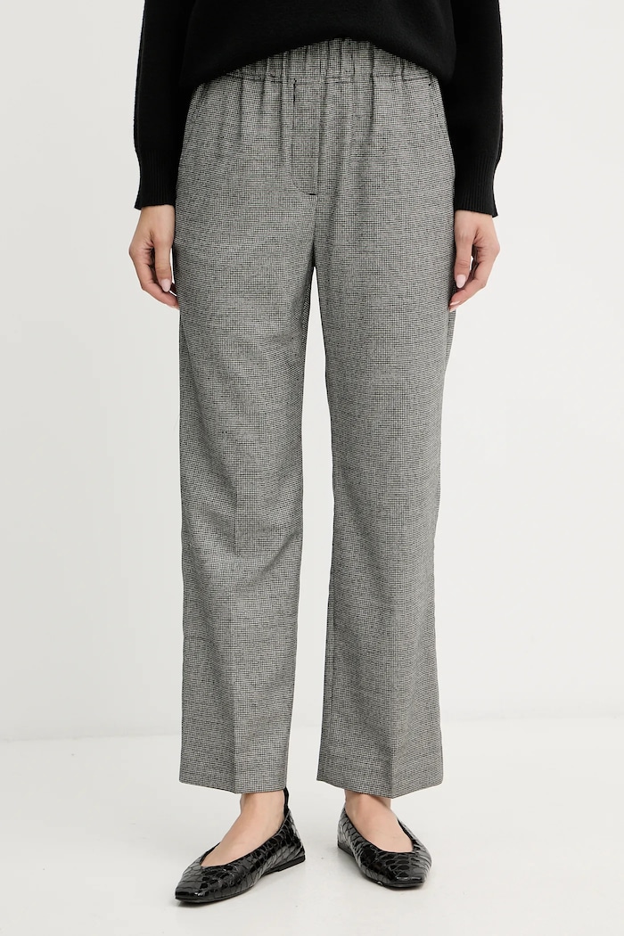 Weekend Max Mara Pantaloni din lână HATELEY negru 2525136022600