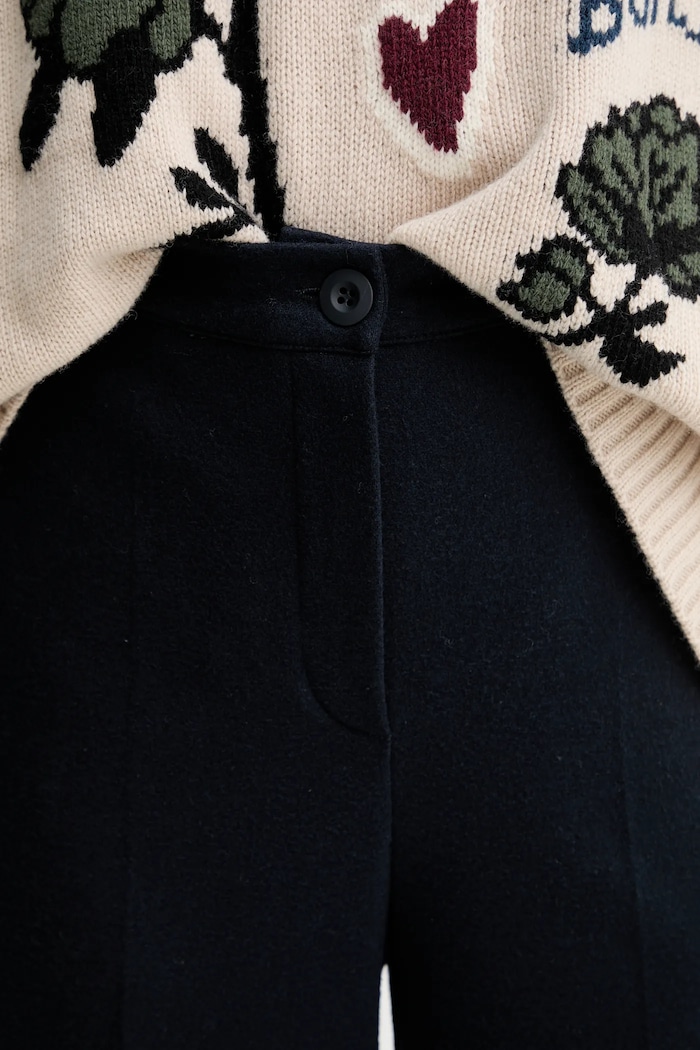 Nohavice Weekend Max Mara ZELOTA tmavomodrá 2525786012600