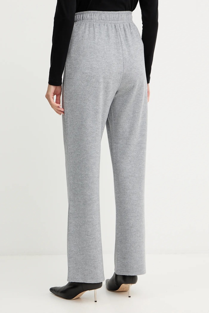 Odzież Weekend Max Mara spodnie z dodatkiem wełny SPONDA 2525786022600 szary