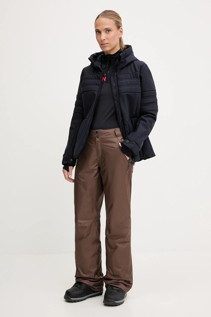 The North Face spodnie narciarskie Sally Insulated NF0A7WYJ1OI1 brązowy AW25
