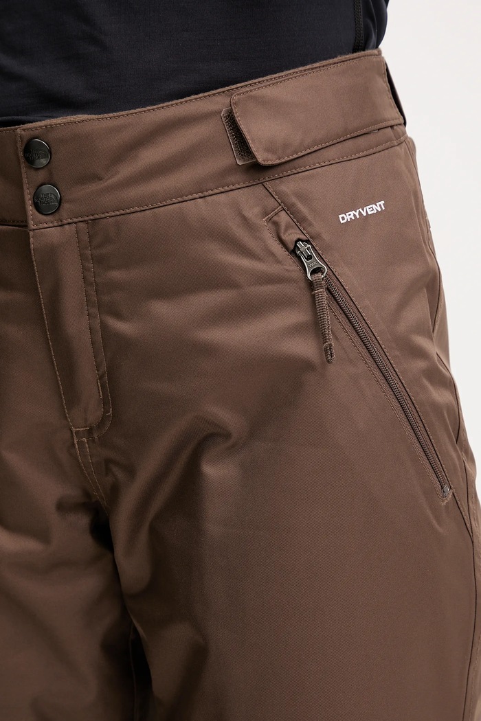 The North Face spodnie narciarskie Sally Insulated NF0A7WYJ1OI1 brązowy