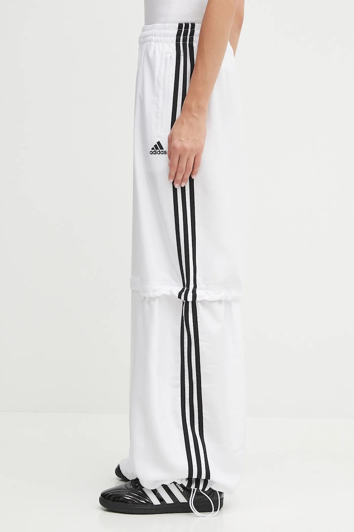 adidas Originals pantaloni tuta Oversized Trackpants applique bianco KE7571