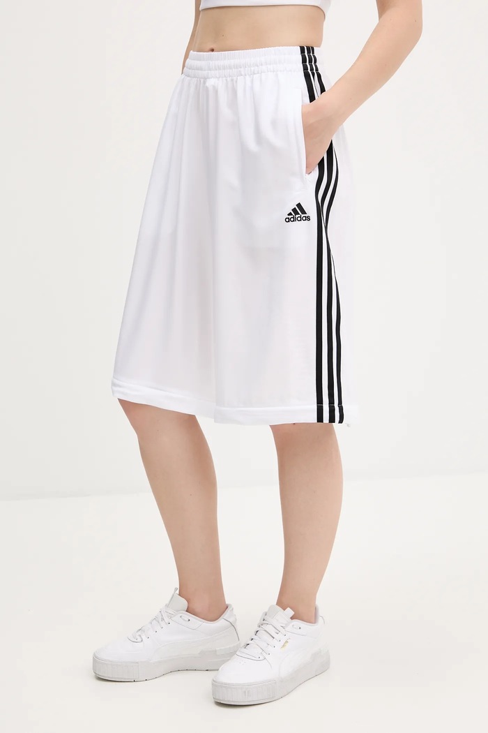 Spodnji del trenirke adidas Originals Oversized Trackpants KE7571 bela