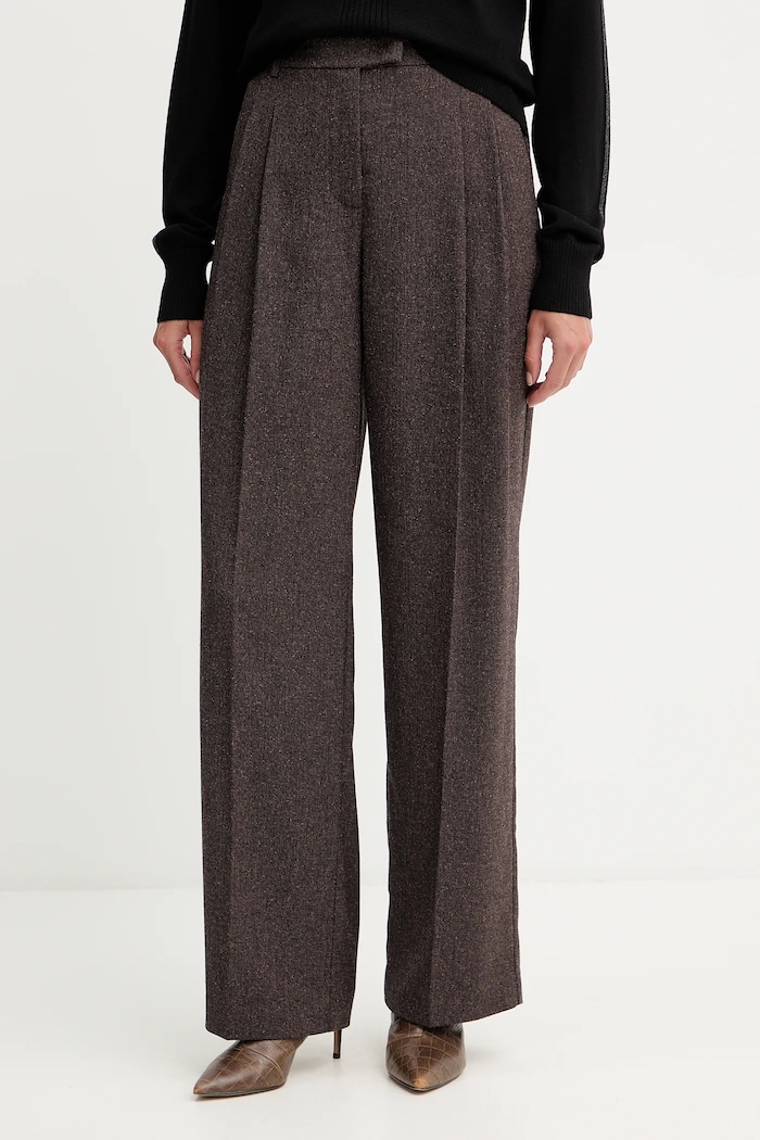 Брюки Patrizia Pepe прямой коричневый 2P1700.A646
