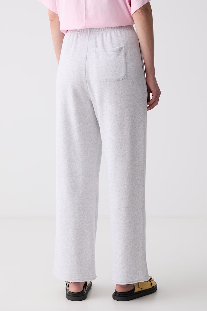 Abbigliamento American Vintage pantaloni da tuta da donna in cotone con elastan ATU05B grigio