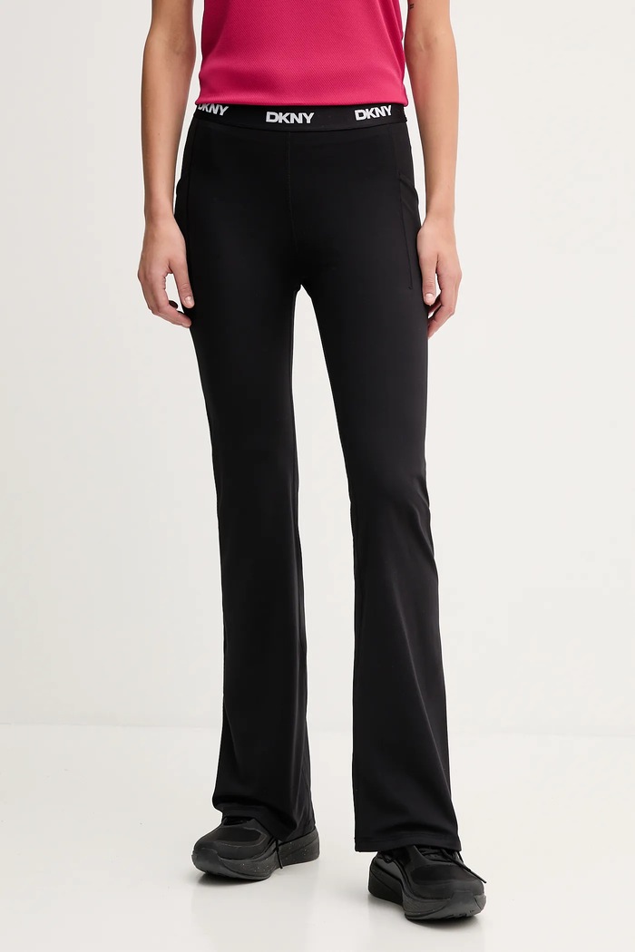 Legíny Dkny jemný vzor čierna DP5P3656