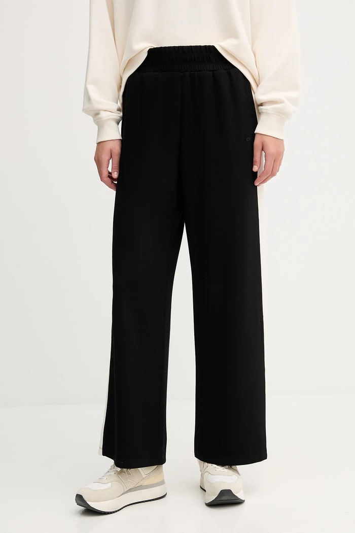 Παντελόνι φόρμας Dkny πλεκτό ύφασμα μαύρο DP5P3649