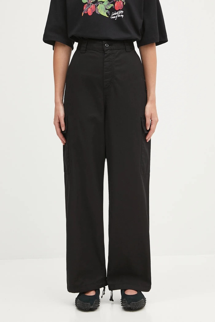 Carhartt WIP pantaloni de bumbac W' Kingston uni negru I035580.89GD