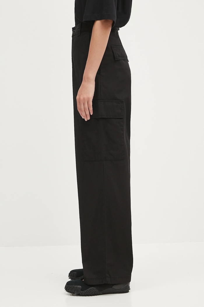 Carhartt WIP pantaloni de bumbac W' Kingston I035580.89GD negru AW25