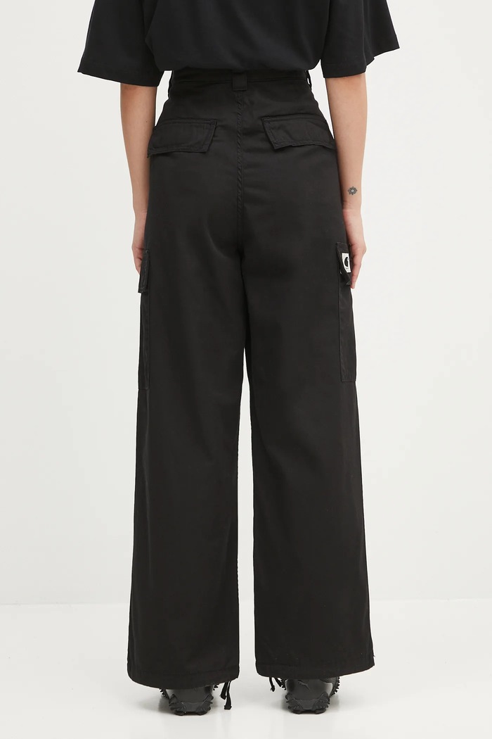 Îmbrăcăminte Carhartt WIP pantaloni de bumbac W' Kingston I035580.89GD negru