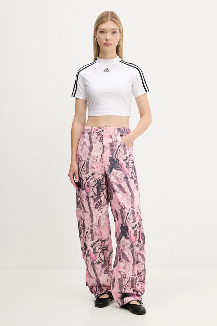 adidas Originals spodnie Sat Cargo Pants KC8809 różowy AW25