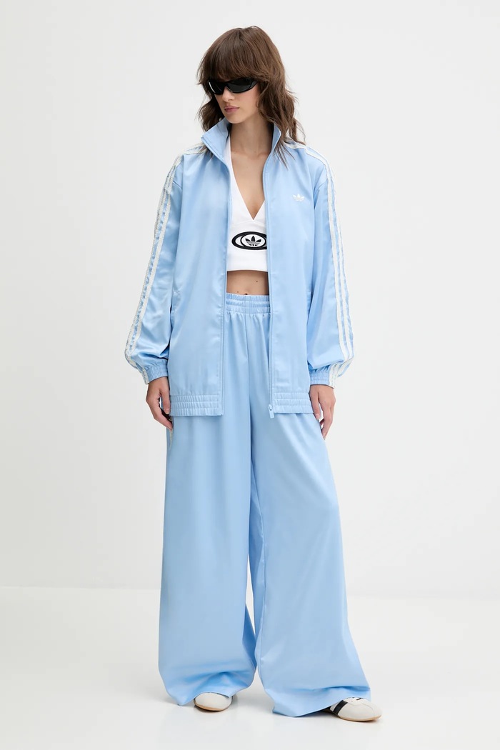Спортен панталон adidas Originals Wide Leg Pants KC8814 син AW25