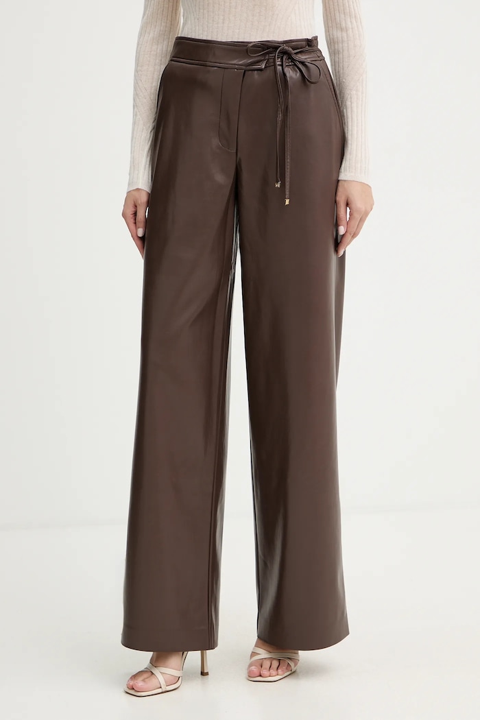 Marciano by Guess spodnie GLADYS prosty brązowy 5BGB08.7389A